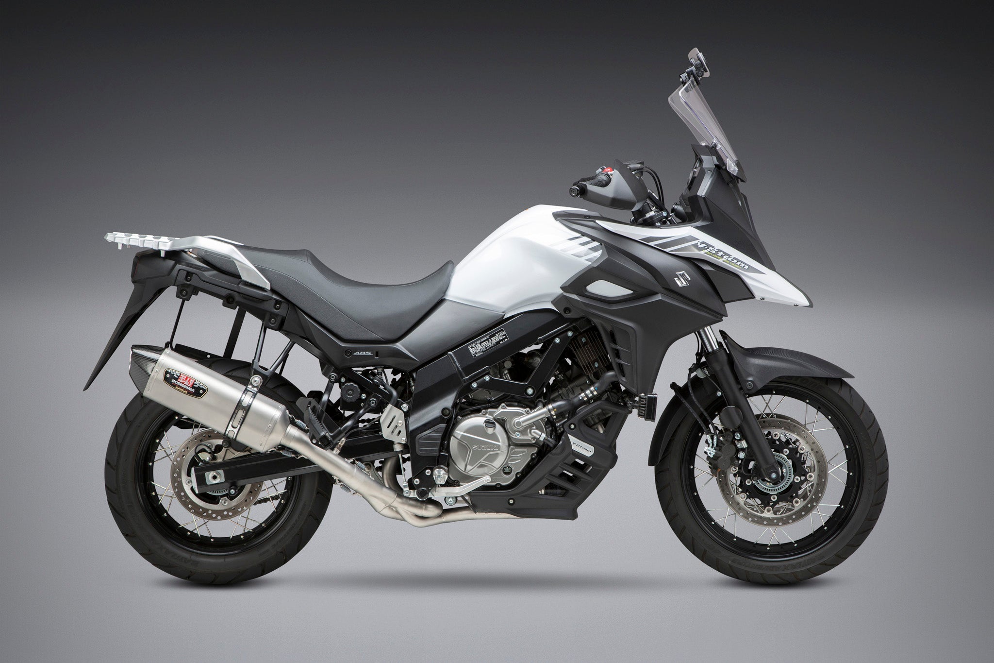 Yoshimura V-strom 650 17-25 Race R-77 Stainless 3/4 Exhaust, w/ Stainless Muffler