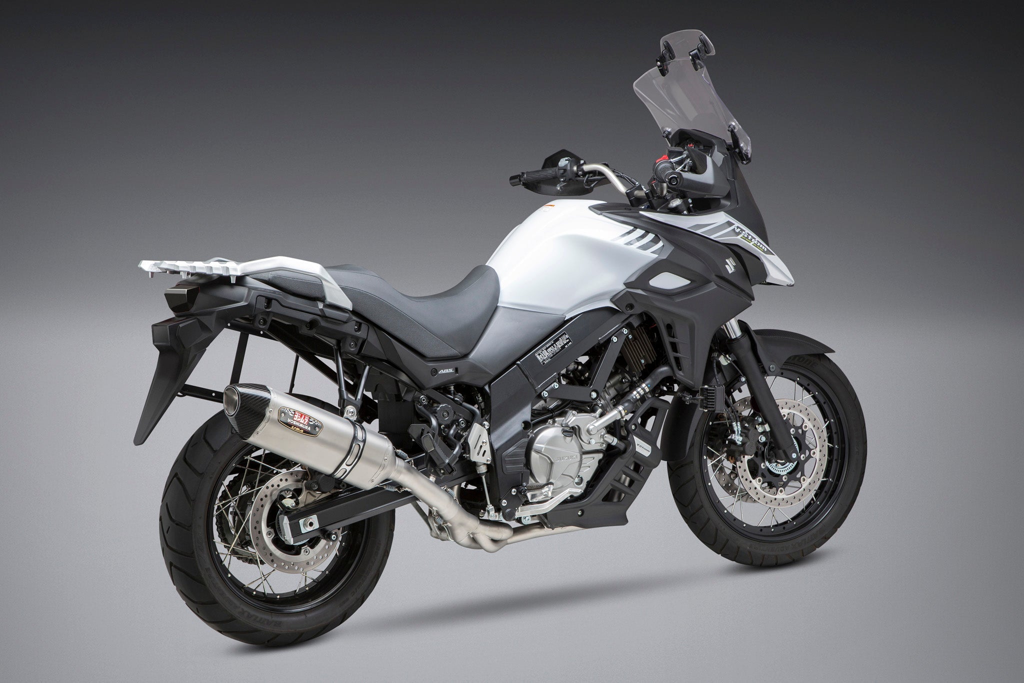Yoshimura V-strom 650 17-25 Race R-77 Stainless 3/4 Exhaust, w/ Stainless Muffler