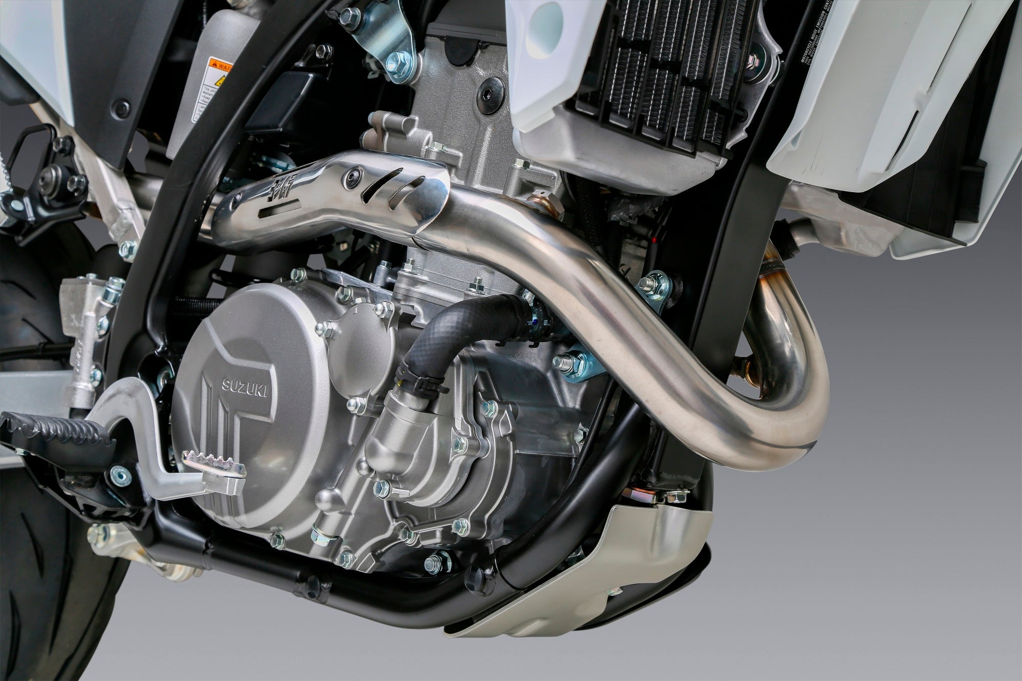 Yoshimura DR-Z4 S/SM 25-26 Race RS-12 Stainless Full Exhaust, w/ Stainless Muffler