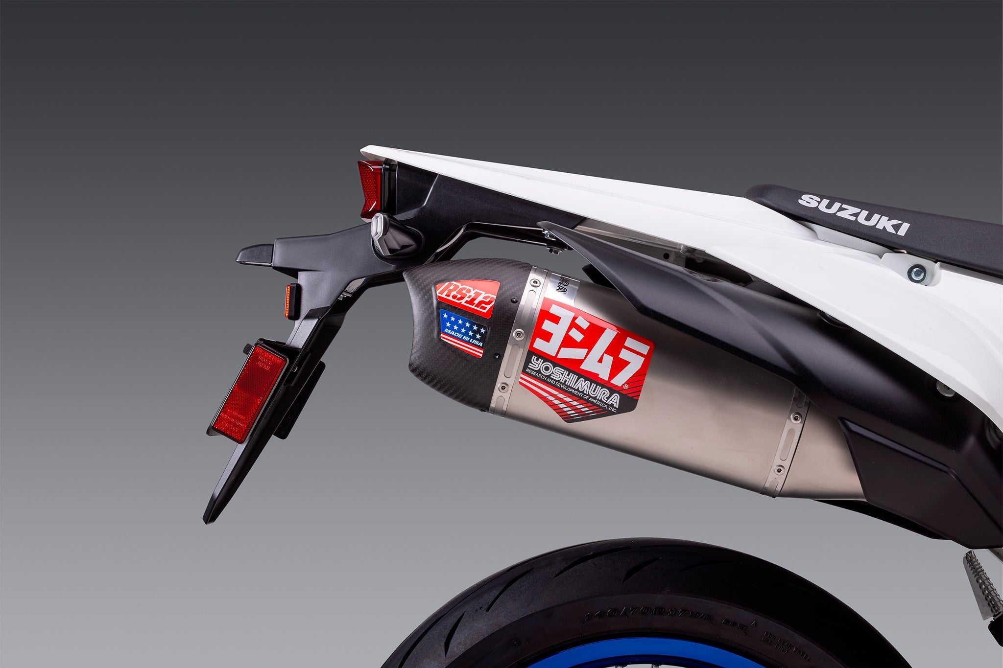 Yoshimura DR-Z4 S/SM 25-26 Race RS-12 Stainless Full Exhaust, w/ Stainless Muffler