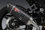 Yoshimura SV650 17-26/SV650X 19-26 AT2 Stainless Slip-On Exhaust, w/ Carbon Fiber Muffler
