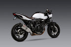 Yoshimura SV650 17-26/SV650X 19-26 AT2 Stainless Slip-On Exhaust, w/ Stainless Muffler