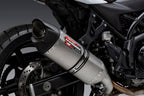 Yoshimura SV650 17-26/SV650X 19-26 AT2 Stainless Slip-On Exhaust, w/ Stainless Muffler