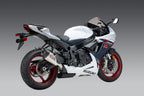 Yoshimura GSX-R600/750 2011-26 AT2 Stainless Slip-On Exhaust, w/ Stainless Muffler