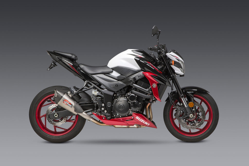 Yoshimura GSX-S750/Z 18-23 AT2 Stainless Slip-On Exhaust, w/ Stainless Muffler