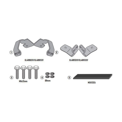 GIVI 1192KIT Specific Fit Kit for Honda NC750X