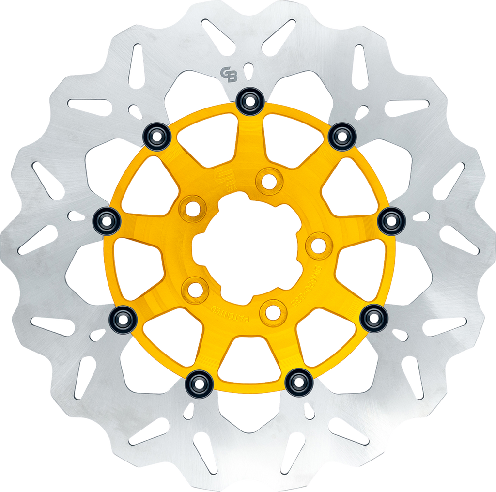 GBRAKES Wave® Brake Rotors - Brake Rotor / Rear / Gold 1710-4936