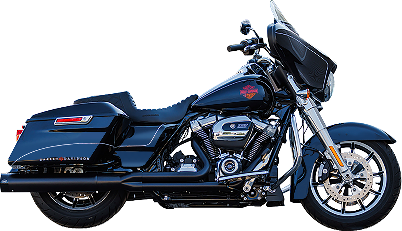 2-into-1 Sidewinder Exhaust System - 50-State - Black - M8 Touring