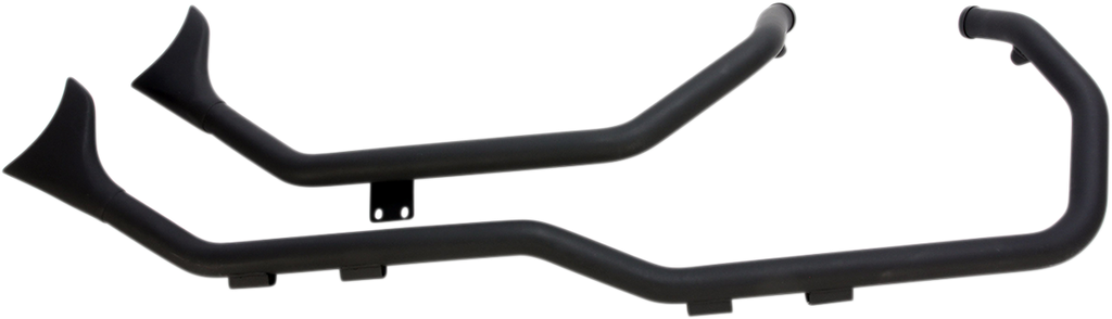 PAUGHCO 1-3/4" Side-by-Side Upsweep Fishtail Exhaust System - '14-'20 XL / Black 1800-2125