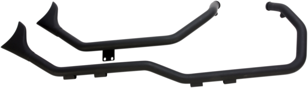 PAUGHCO 1-3/4" Side-by-Side Upsweep Fishtail Exhaust System - '14-'20 XL / Black 1800-2125