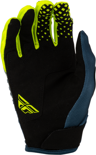 FLY Racing Kinetic Fade Gloves (2027) - Navy / Hi-Viz / White - View 16