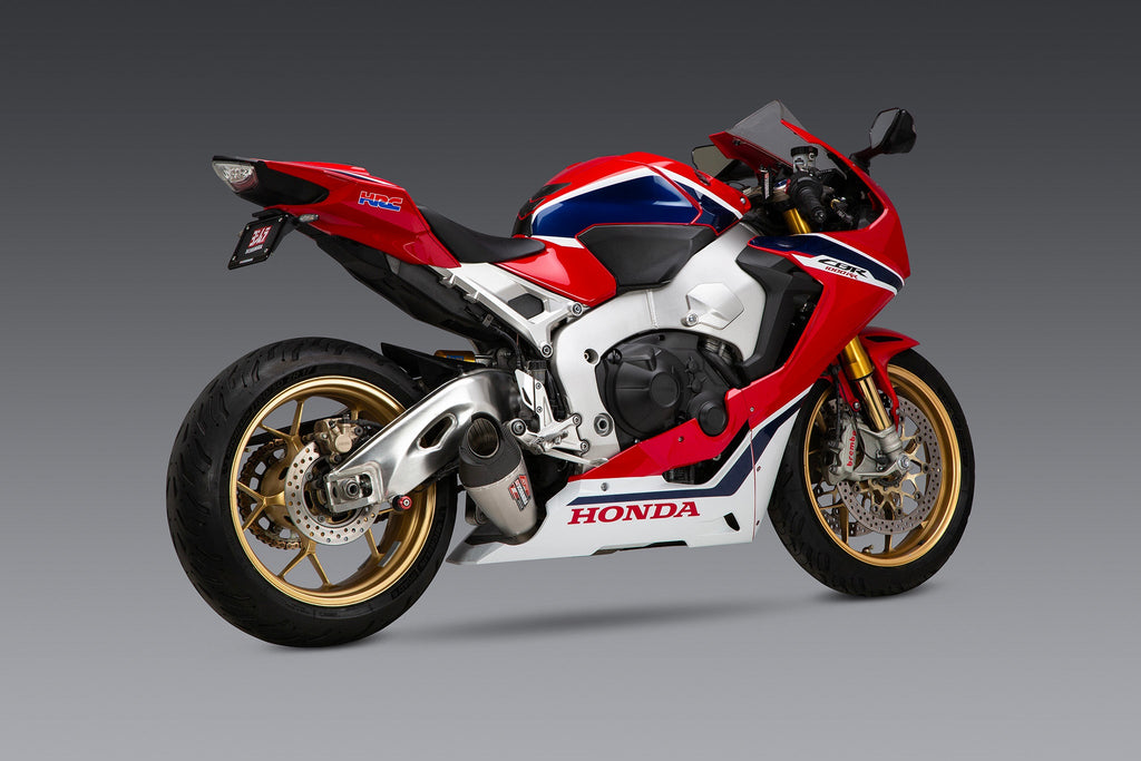 Yoshimura CBR1000RR/SP/SP2 17-26 AT2 Stainless Slip-On Exhaust, w/ Stainless Muffler