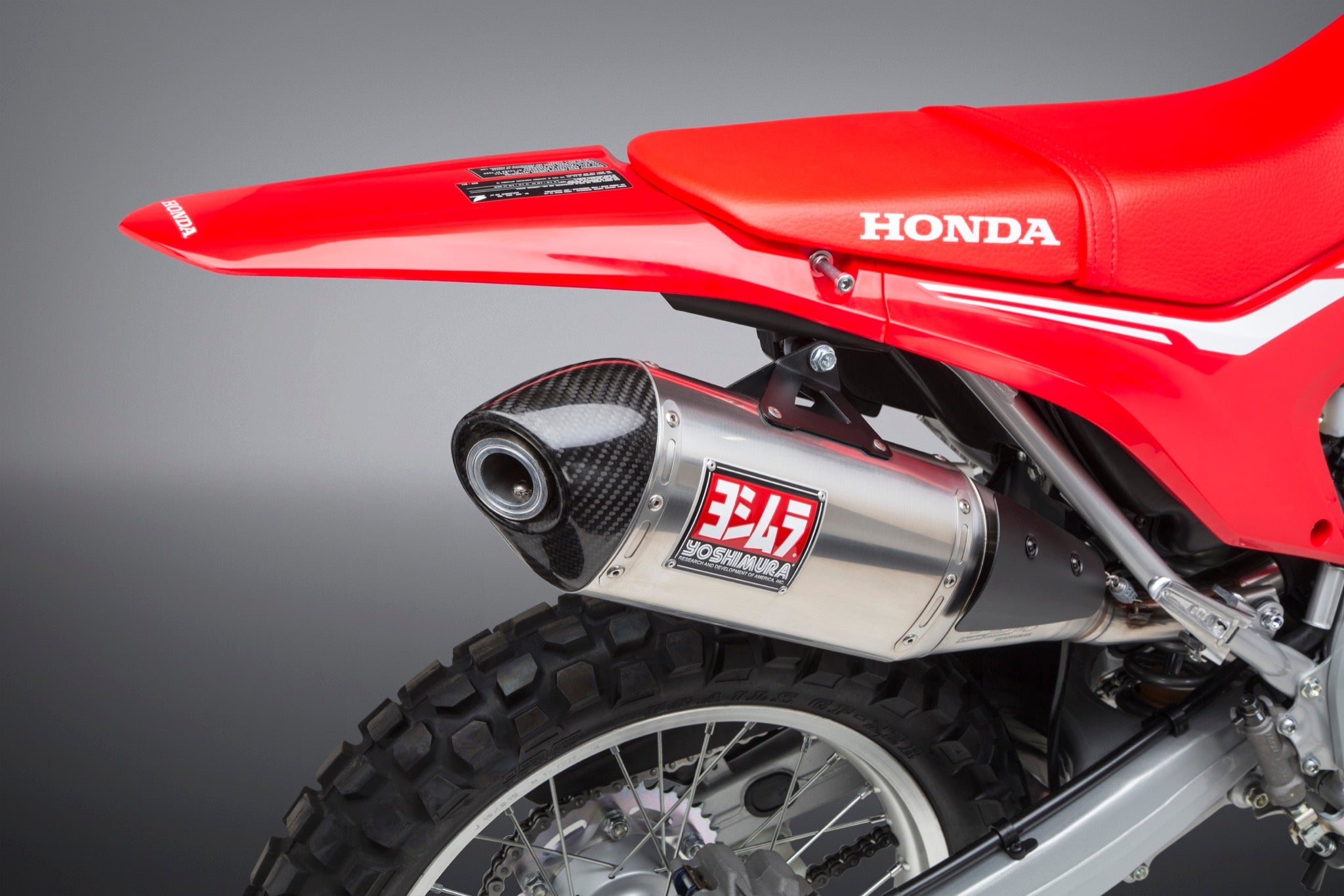 Yoshimura CRF250L/Rally 17-20 Race RS-4 Stainless Slip-On Exhaust, w/ Stainless Muffler