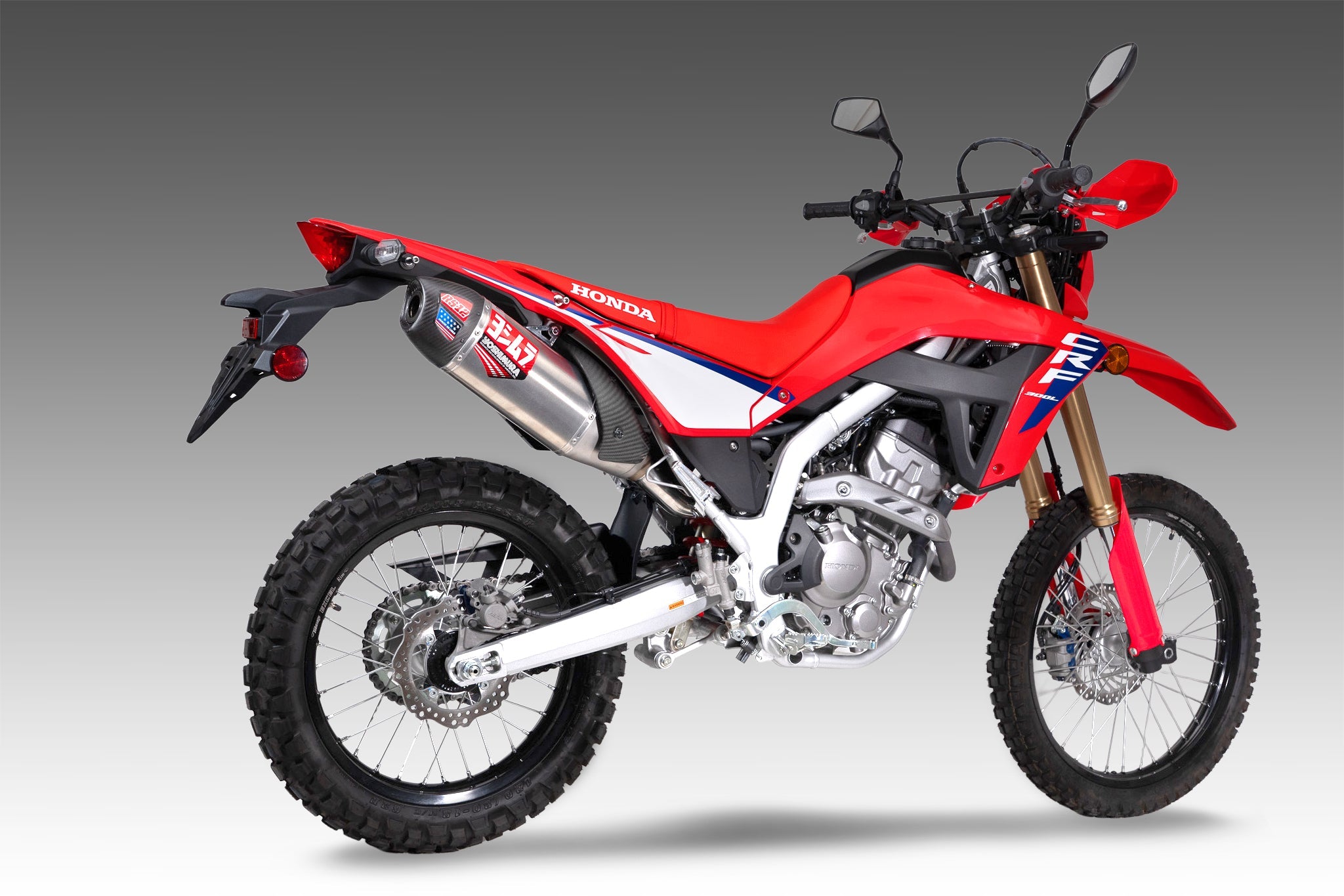 Yoshimura CRF300L/Rally 21-26 Race RS-12 Stainless Slip-On Exhaust, w/ Stainless Muffler