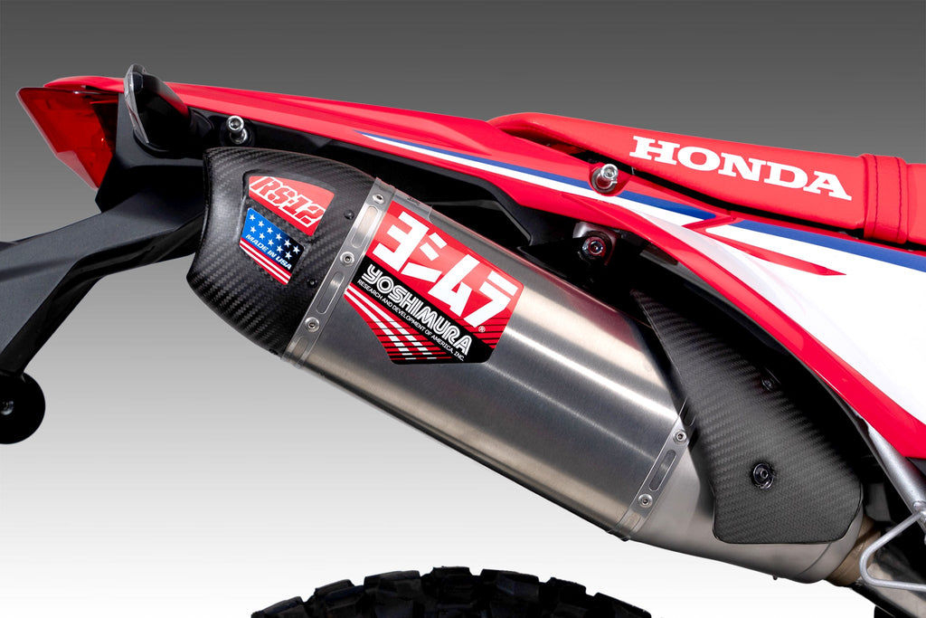 Yoshimura CRF300L/Rally 21-26 Race RS-12 Stainless Slip-On Exhaust, w/ Stainless Muffler