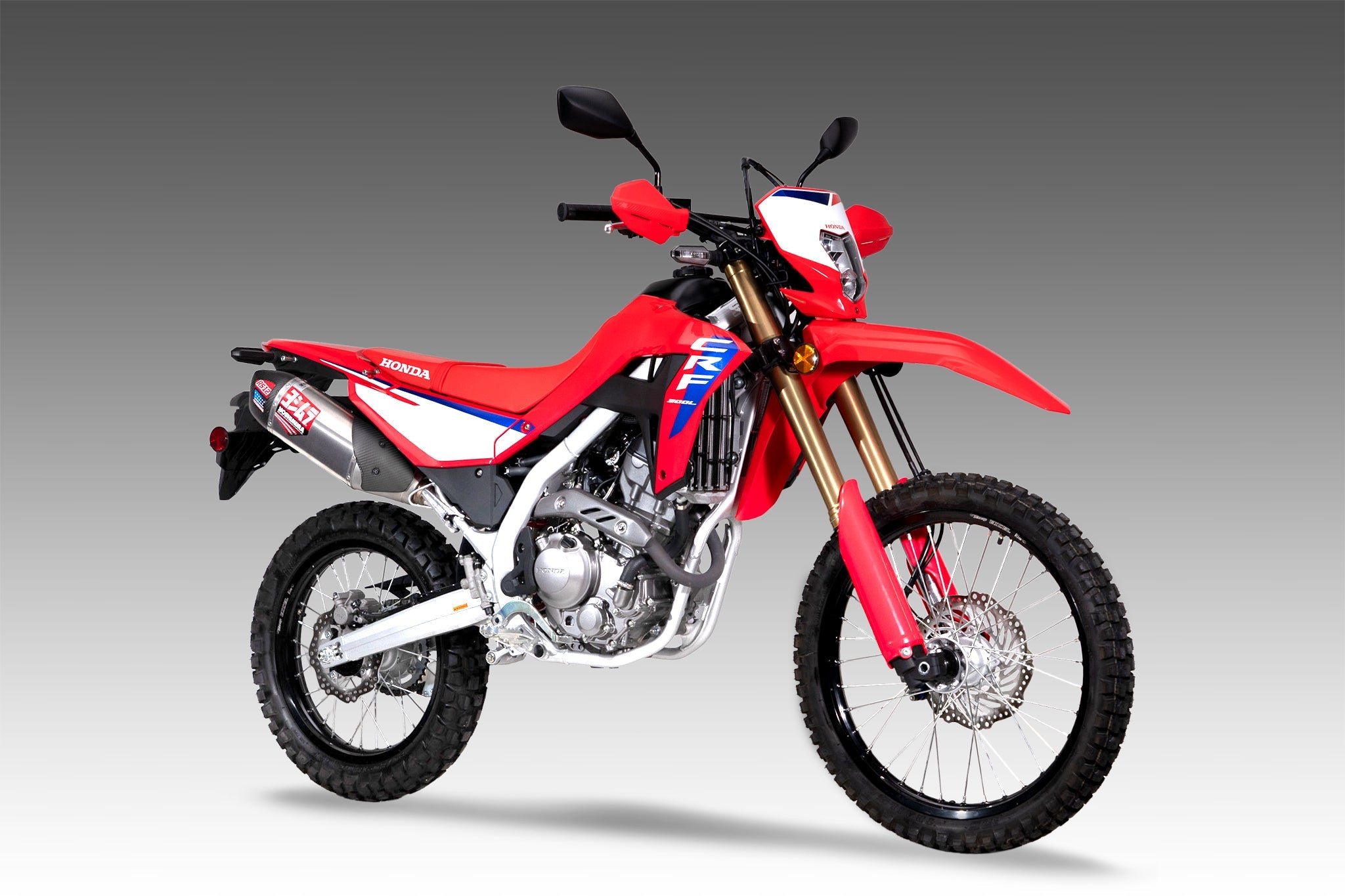 Yoshimura CRF300L/Rally 21-26 Race RS-12 Stainless Slip-On Exhaust, w/ Stainless Muffler