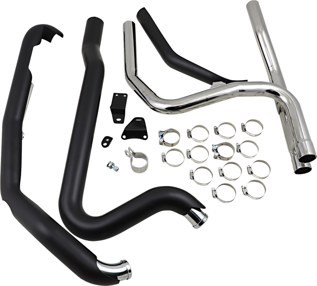Cobra Powerport Dual Headpipes - Black 6254RB