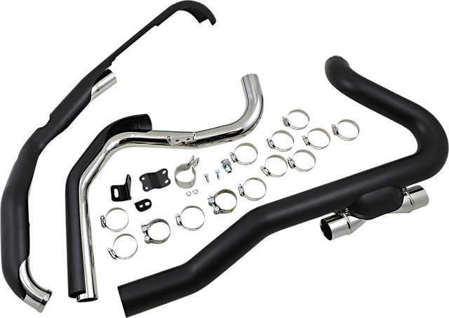Cobra Powerport Trike Dual Headpipes - Raven Black 6256RB