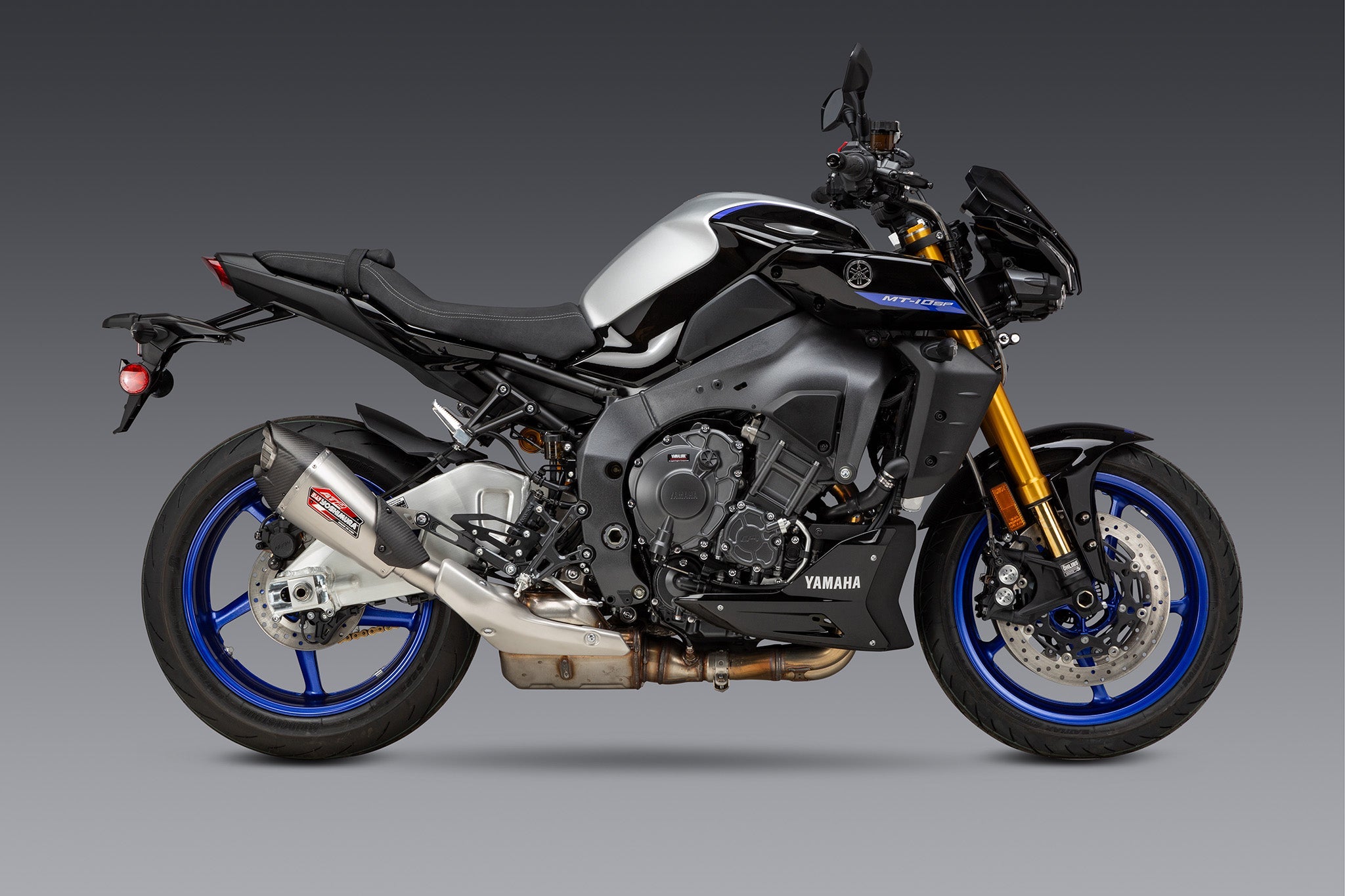 Yoshimura MT-10 22-26 AT2 Stainless Slip-On Exhaust, w/ Stainless Muffler