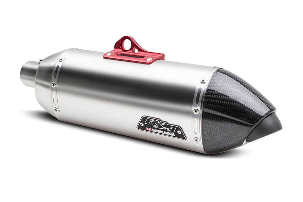 Yoshimura Super Tenere 12-24 RS-4T Stainless Slip-On Exhaust, w/ Stainless Muffler