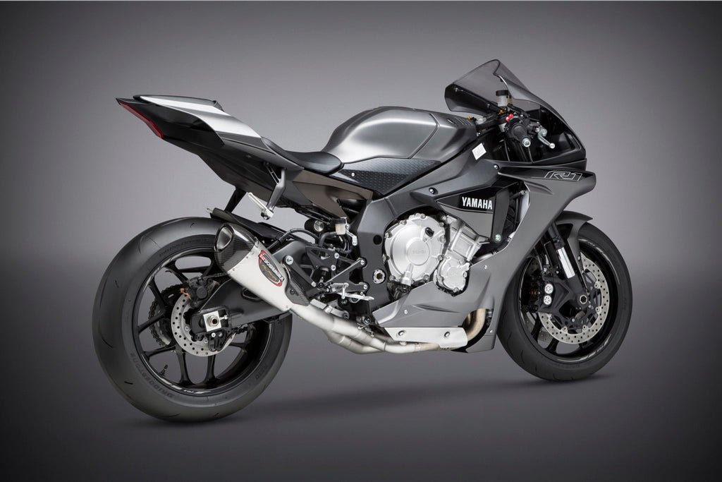 Yoshimura YZF-R1/M/S 15-25 Race Alpha T Stainless 3/4 Exhaust, w/ Stainless Muffler