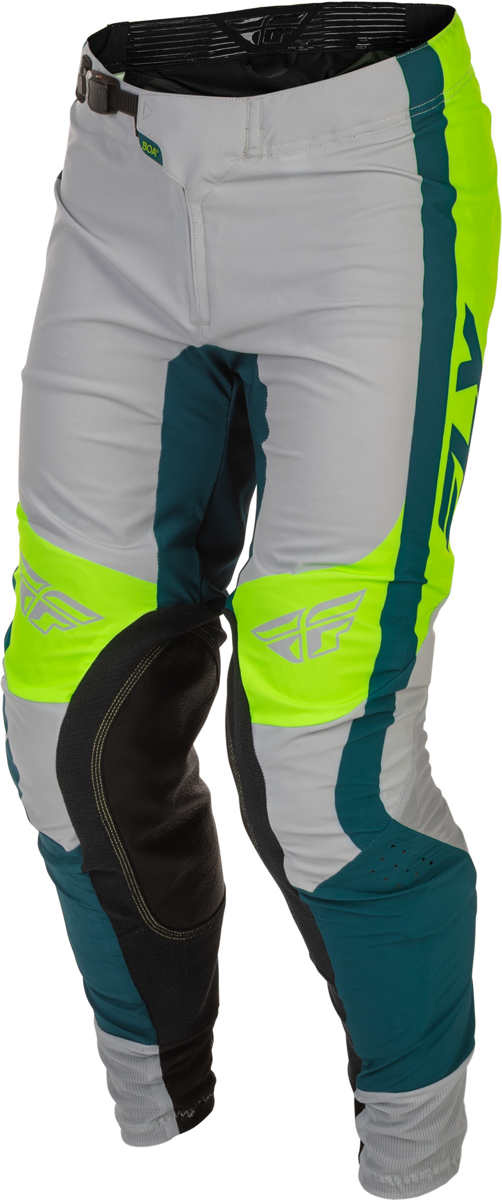 FLY Racing Lite Pants (2026) - Grey / Lime / Teal - View 16