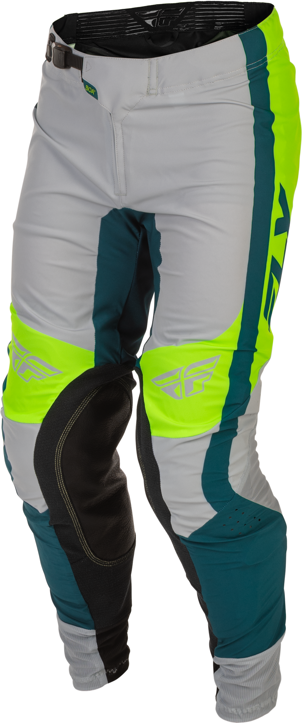 FLY Racing Lite Pants (2026) - Grey / Lime / Teal - View 16