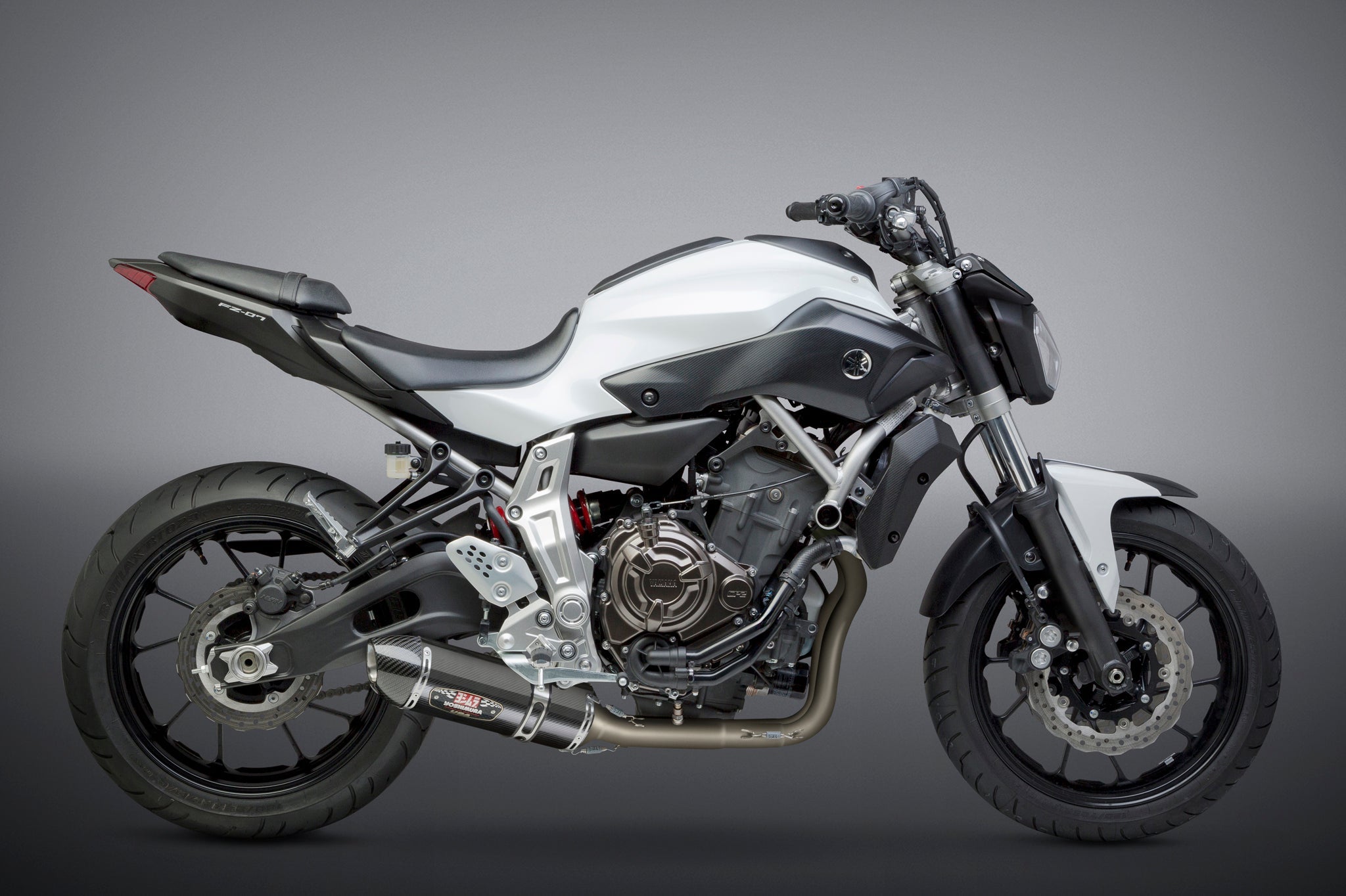 Yoshimura FZ/MT-07 15-26 / XSR700 18-26 / R7 22-26 Race R-77 Stainless Full Exhaust, w/ CF Muffler