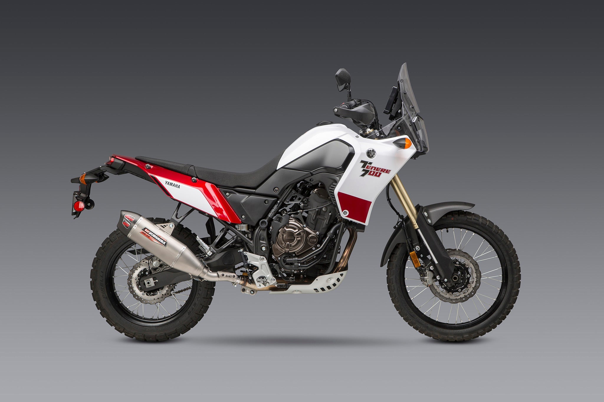 Yoshimura Tenere 700 21-26 RS-12 Stainless Slip-On Exhaust, w/ Stainless Muffler