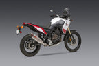 Yoshimura Tenere 700 21-26 RS-12 Stainless Slip-On Exhaust, w/ Stainless Muffler