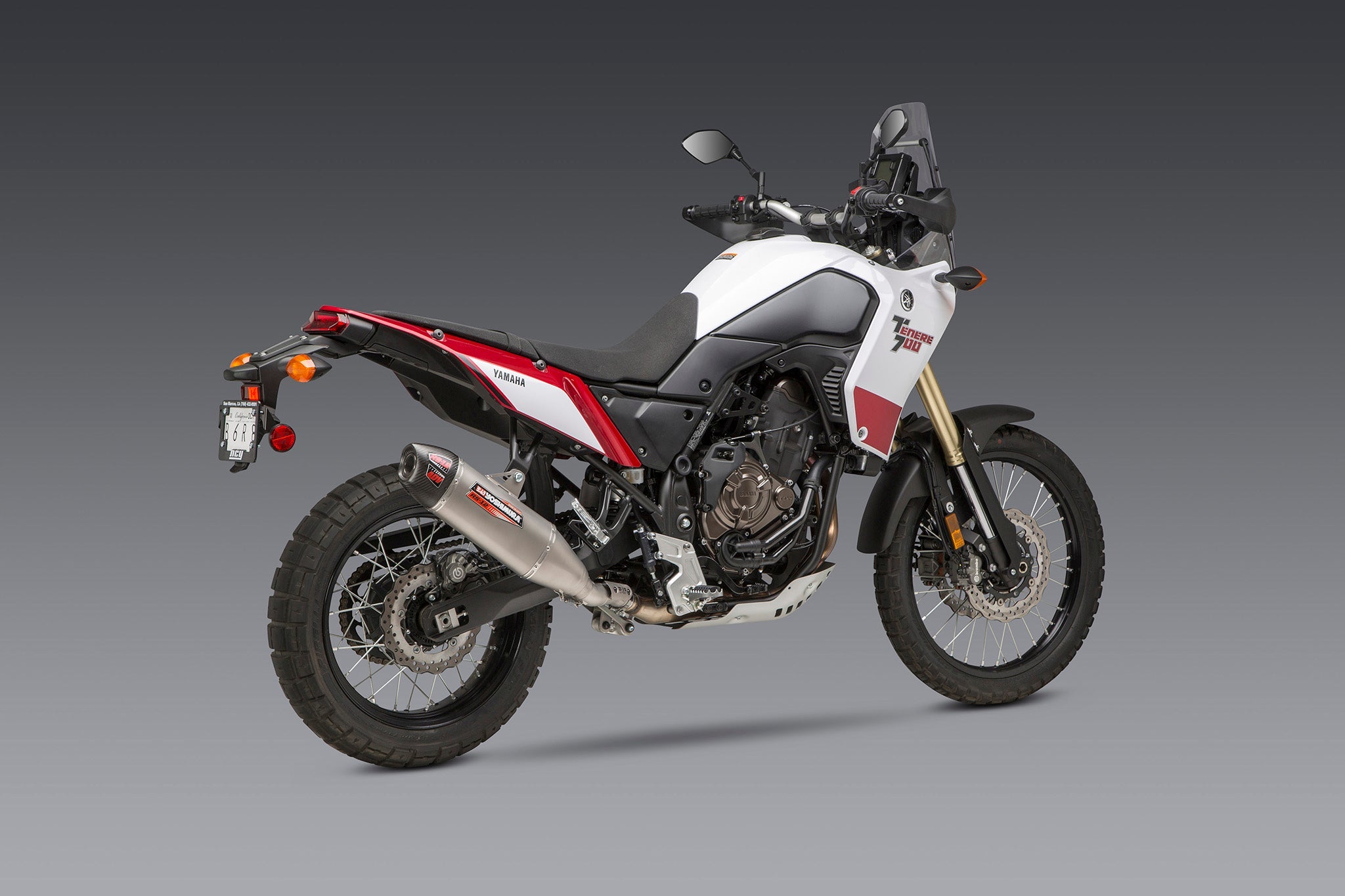 Yoshimura Tenere 700 21-26 RS-12 Stainless Slip-On Exhaust, w/ Stainless Muffler