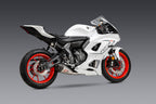 Yoshimura R7 22-26 / MT-07 17-26 Race AT2 Stainless Full Exhaust, w/ Stainless Muffler