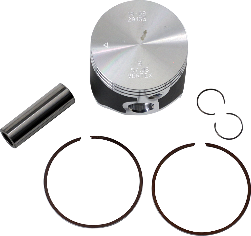VERTEX Piston Kit Cast Replica for 2 Stroke - Piston Kit / 57.95 mm / Husqvarna TE150/150i | KTM 150 SX/XC-W/XC-W TPI 0910-4071