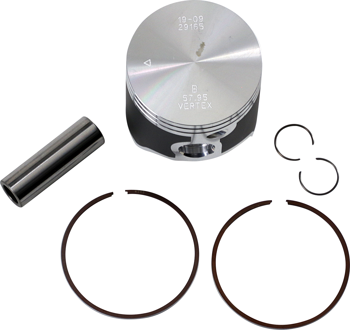 VERTEX Piston Kit Cast Replica for 2 Stroke - Piston Kit / 57.95 mm / Husqvarna TE150/150i | KTM 150 SX/XC-W/XC-W TPI 0910-4071