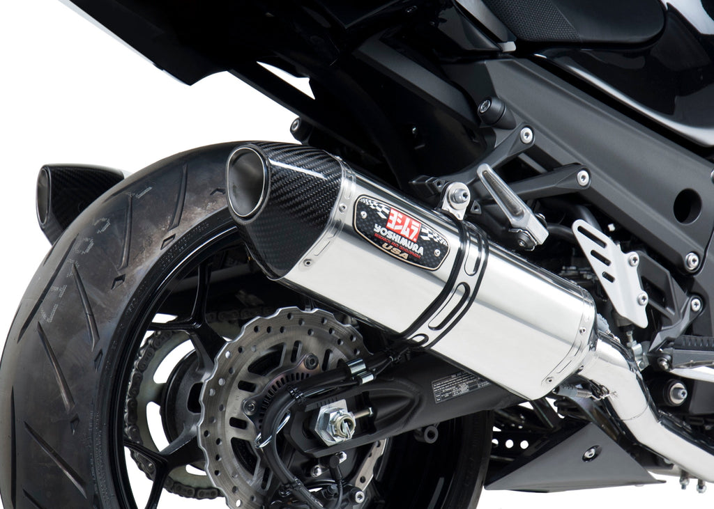 Yoshimura ZX-14R 12-25 Race R-77 Stainless Slip-On Exhaust, w/ Stainless Mufflers