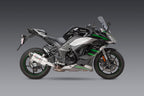 Yoshimura Ninja 1000SX 20-24/Ninja 1100SX 25-26 Alpha Stainless Slip-On Exhaust, w/ Stainless Muffler