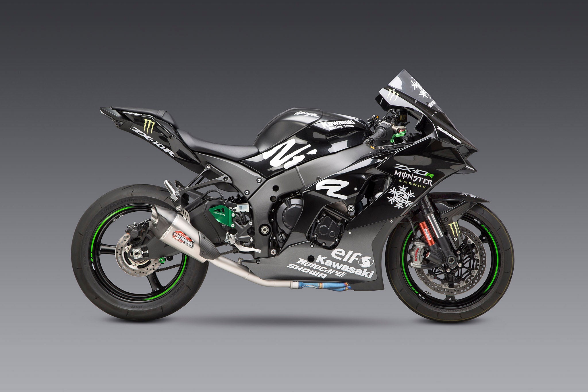 Yoshimura ZX-10R/RR 21-26 Race AT2 Stainless 3/4 Exhaust, w/ Stainless Muffler