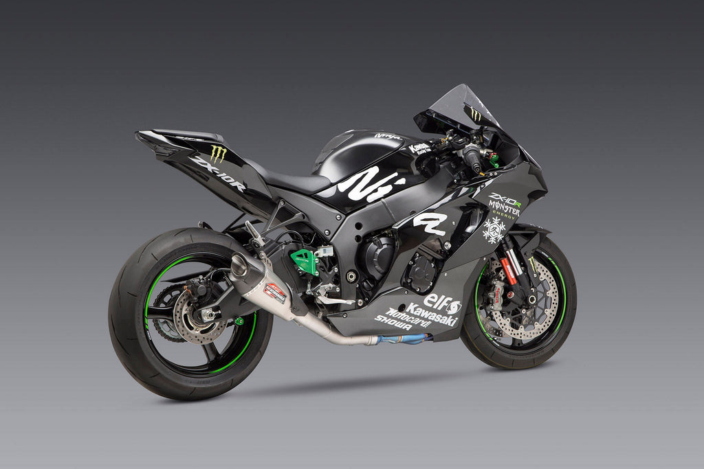 Yoshimura ZX-10R/RR 21-26 Race AT2 Stainless 3/4 Exhaust, w/ Stainless Muffler