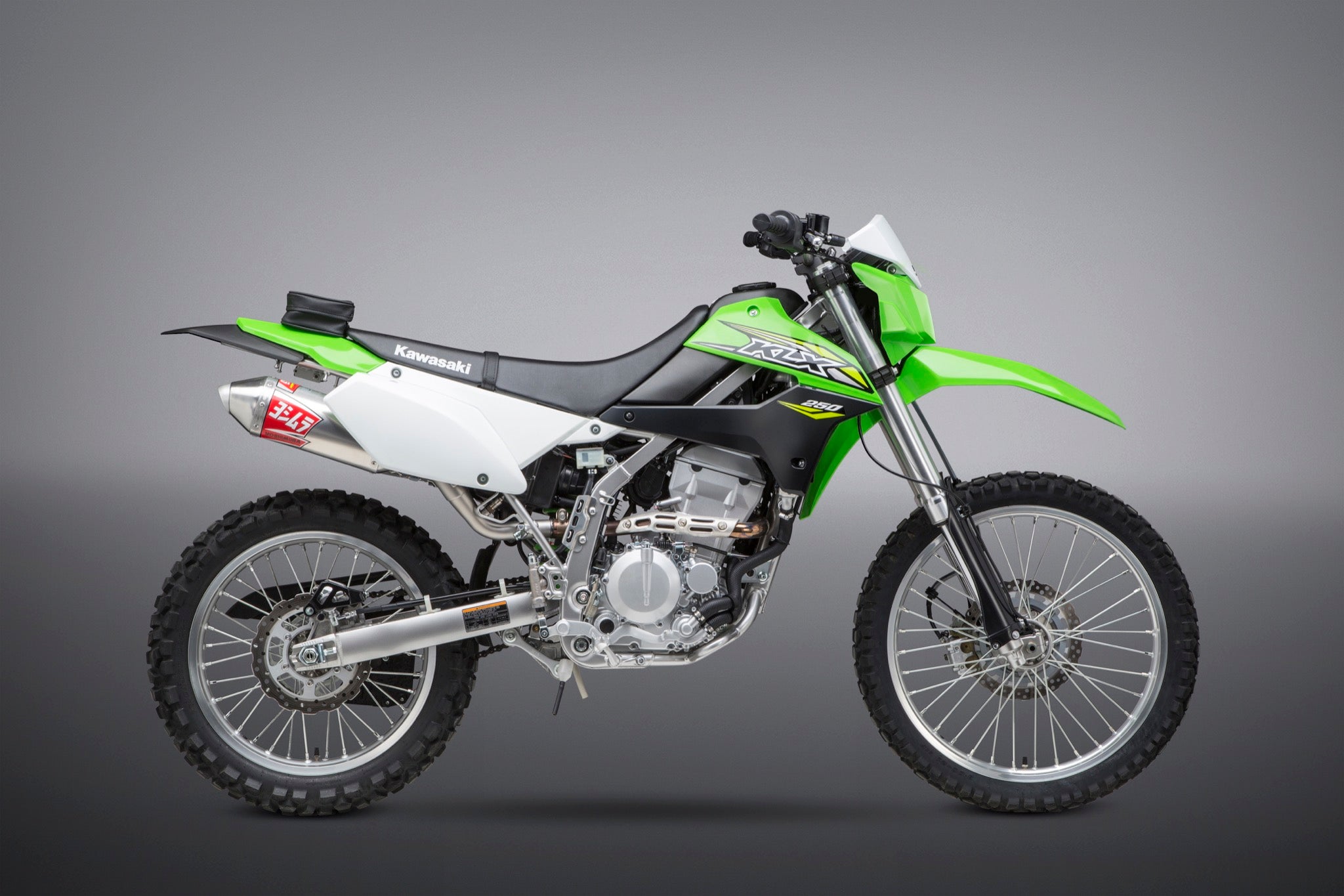 Yoshimura KLX250S/SF 09-20 / KLX300S/SM 21-26 Race RS-2 Stainless Slip-On Exhaust, w/ Alum
