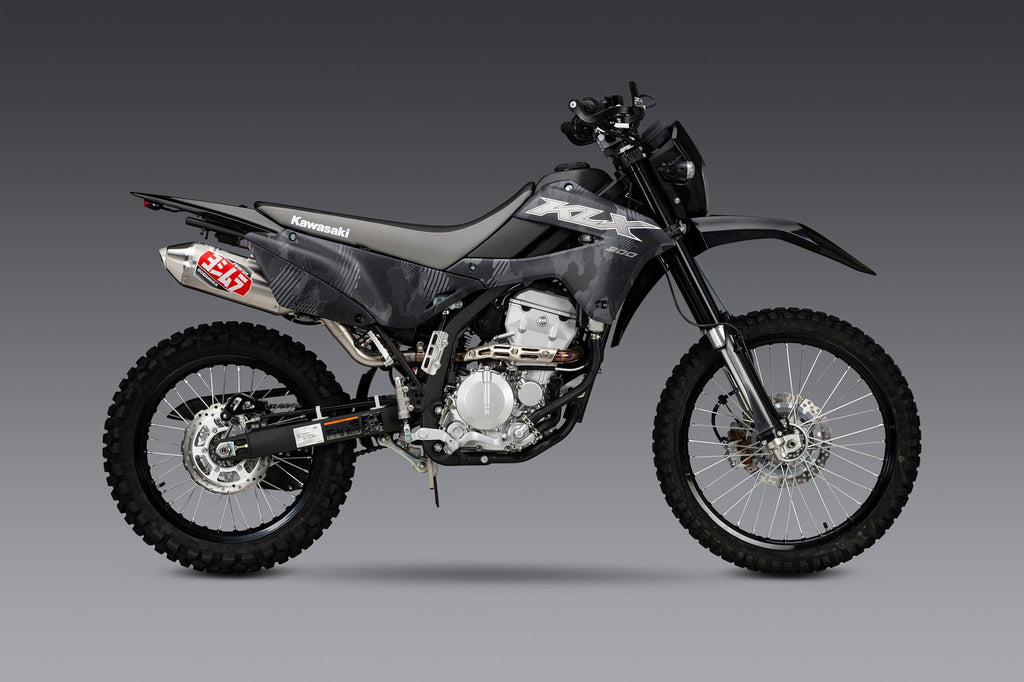 Yoshimura KLX250S/SF 09-20 / KLX300S/SM 21-26 Race RS-2 Stainless Slip-On Exhaust, w/ Alum