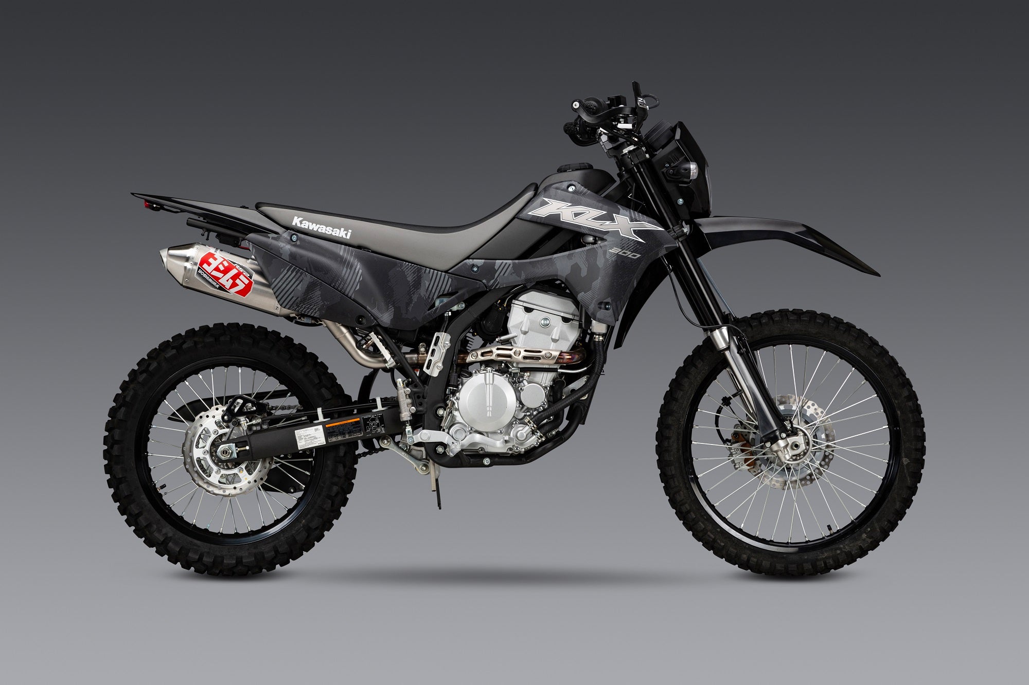Yoshimura KLX250S/SF 09-20 / KLX300S/SM 21-26 Race RS-2 Stainless Slip-On Exhaust, w/ Alum