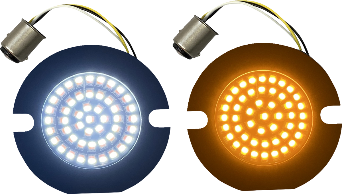 CUSTOM DYNAMICS Amber/White LED Turn Signal Inserts - 2020-1882