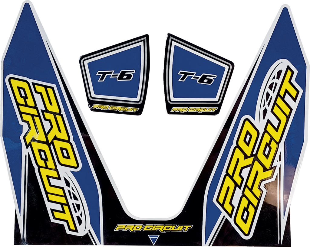 PRO CIRCUIT T-6 Exhaust Decals - T-6 Decal / Dark Blue 1860-2267