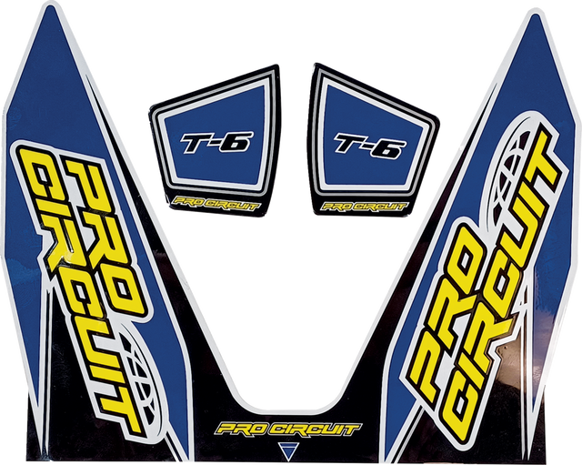 Pro Circuit T-6 Exhaust Decals - T-6 Decal / Dark Blue 1860-2267