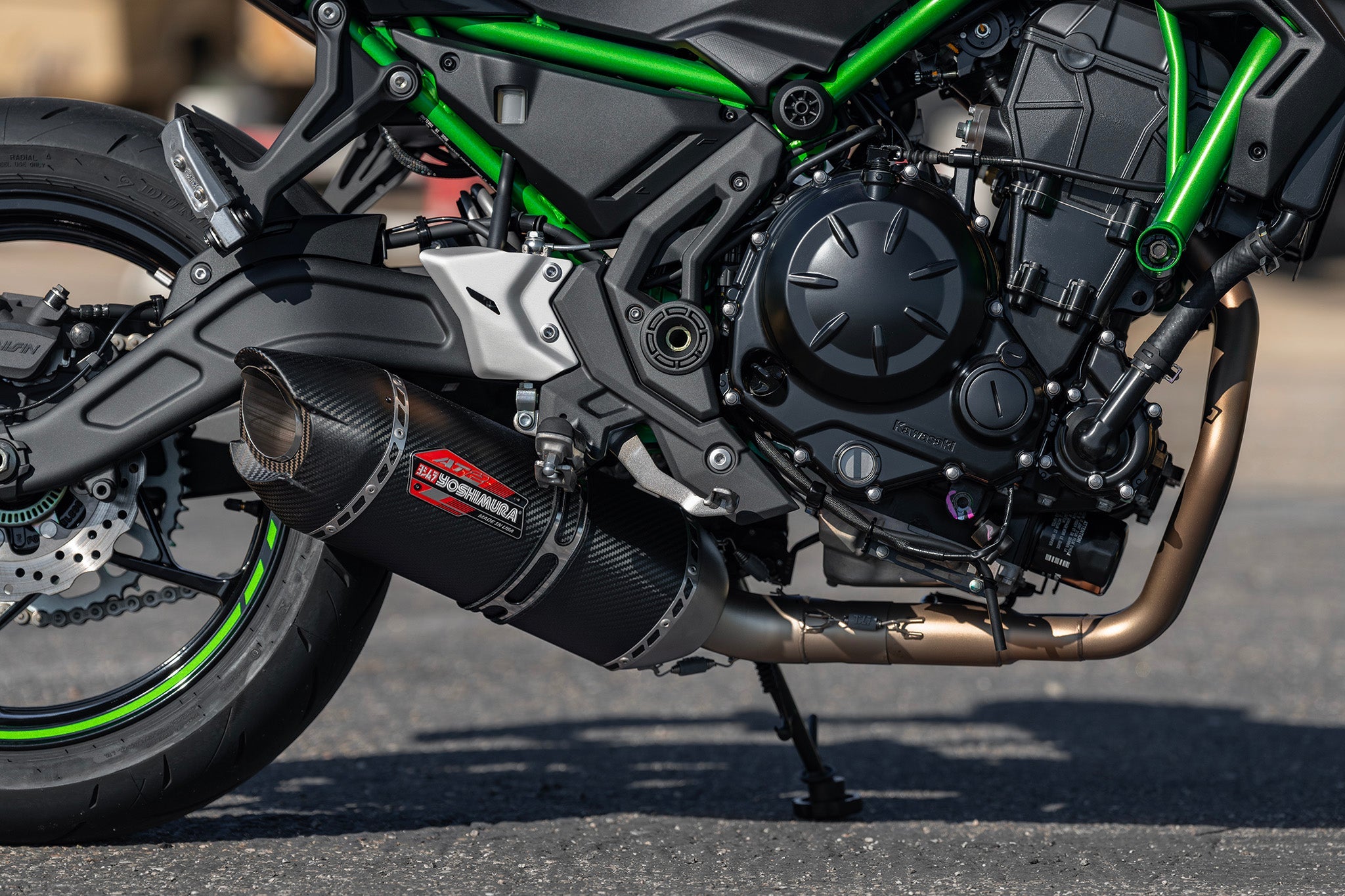 Yoshimura Ninja/z 650 17-26 Race AT2 Stainless Full Exhaust, w/ Carbon Fiber Muffler