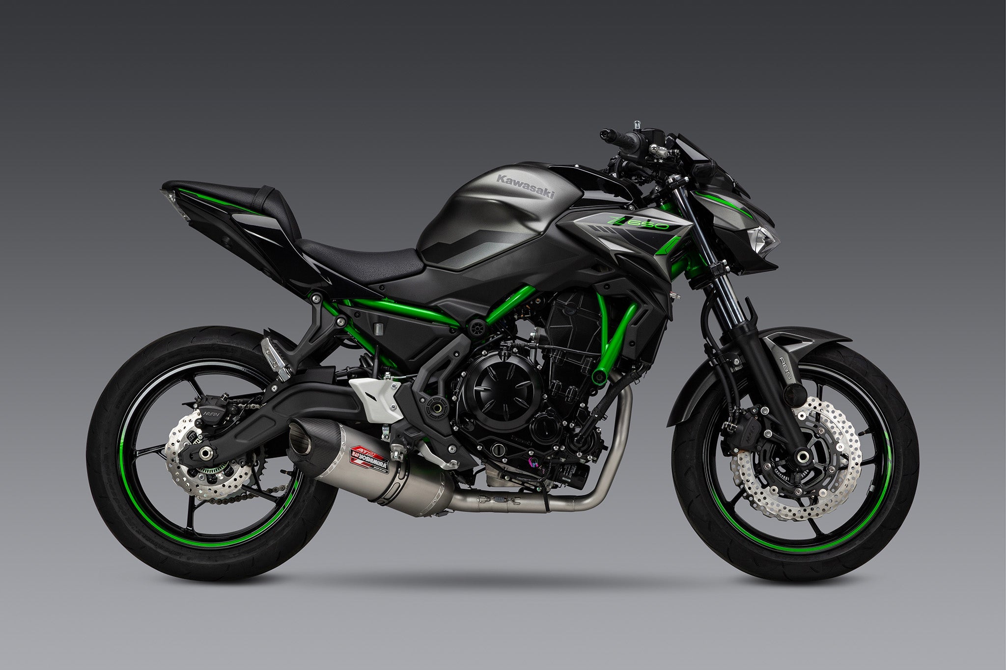 Yoshimura Ninja/z 650 17-26 Race AT2 Stainless Full Exhaust, w/ Stainless Muffler