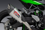 Yoshimura ZX-4RR 23-26 AT2 Stainless Slip-On Exhaust, w/ Stainless Muffler