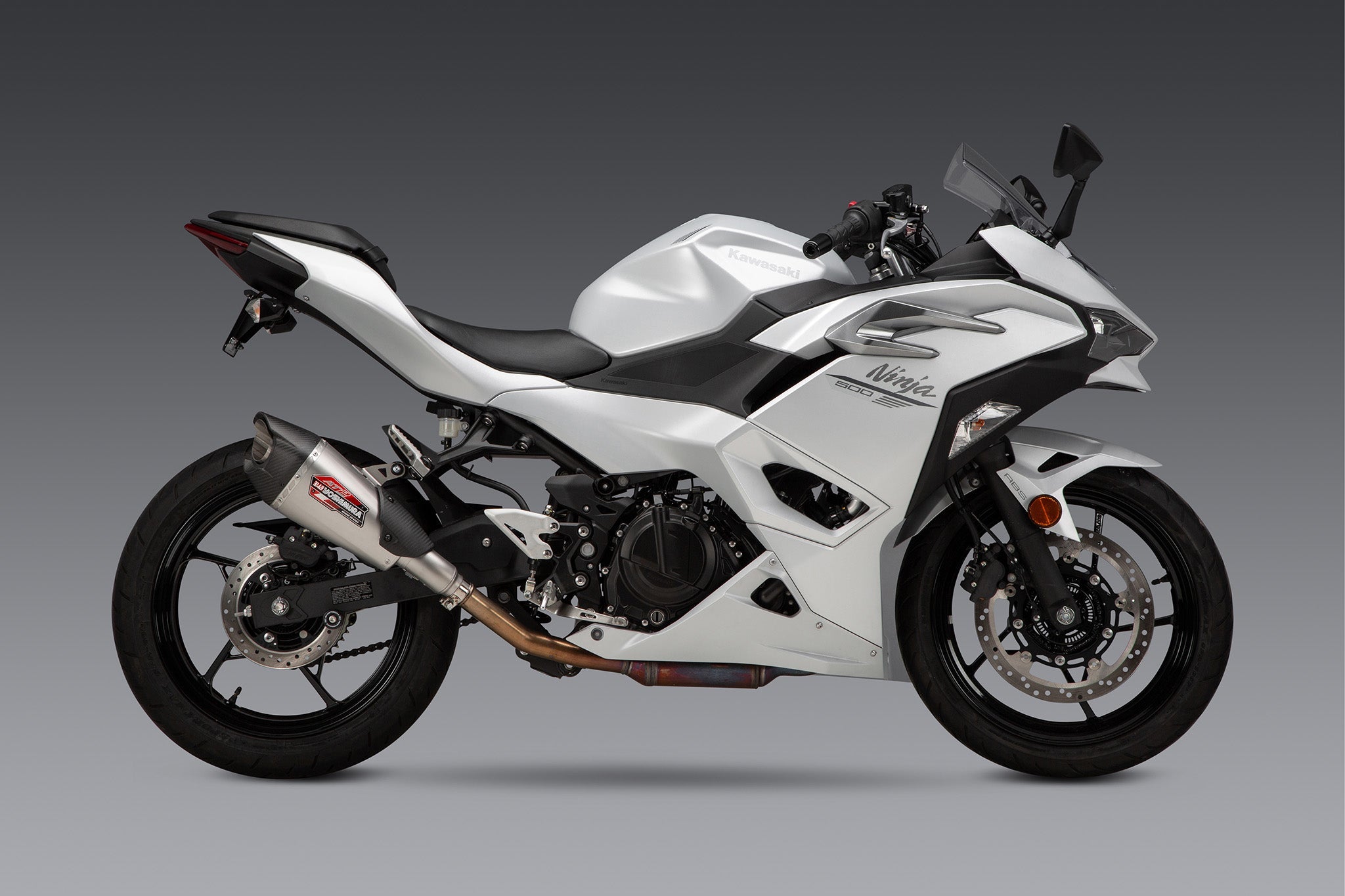 Yoshimura Ninja 500/400 / Z500/400 18-26 AT2 Stainless Slip-On Exhaust, w/ Stainless Muffler