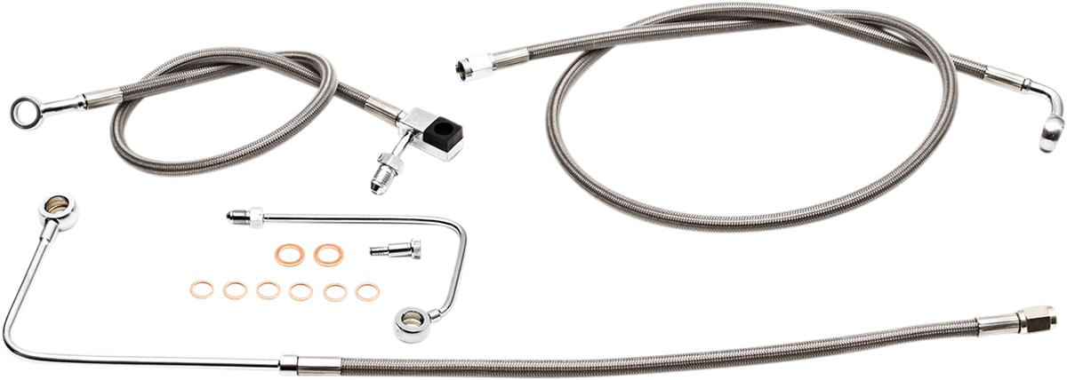 LA CHOPPERS Stainless Steel Brake Line Kit