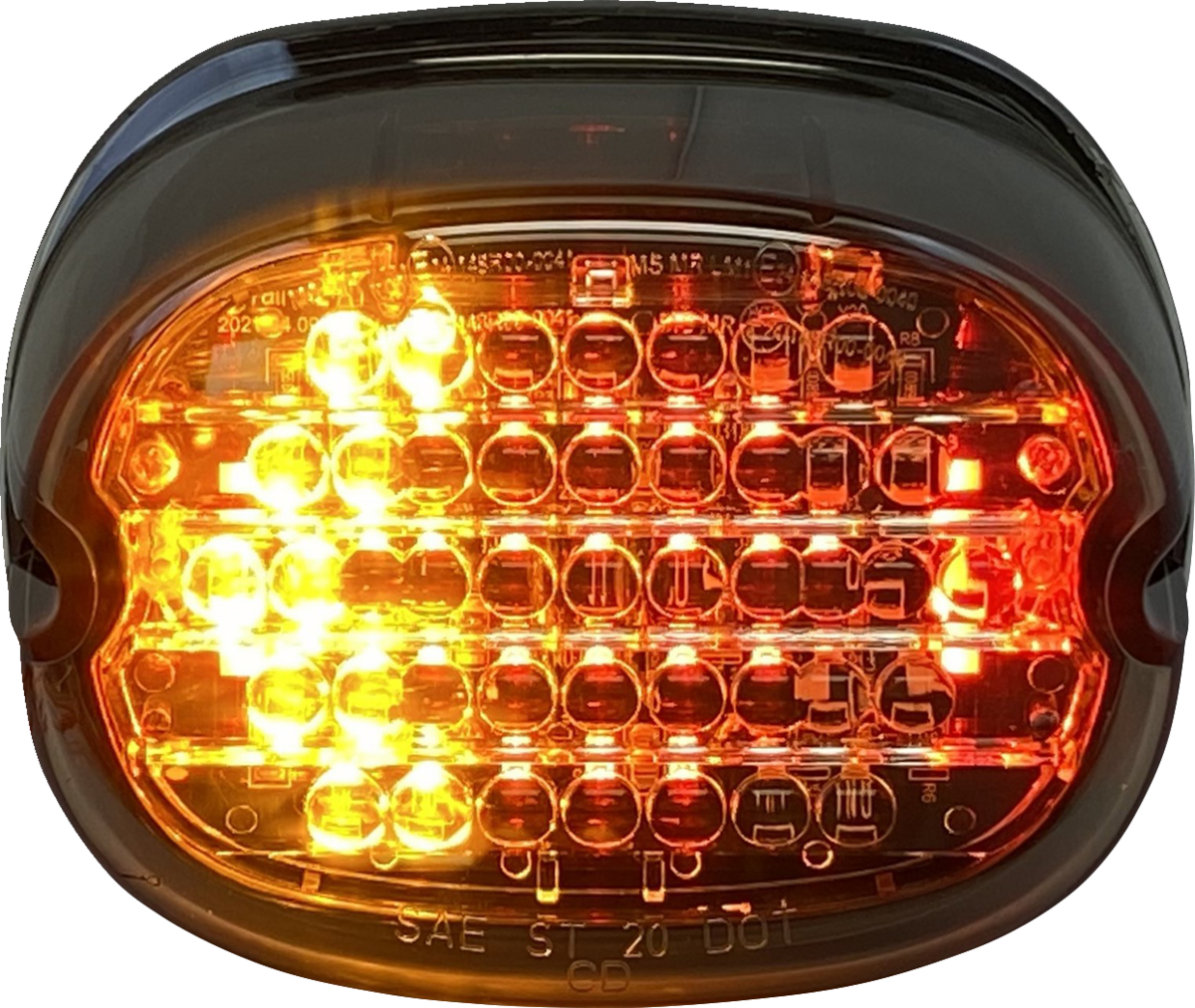 CUSTOM DYNAMICS Taillight w/ Integrated Turn Signal - No Window / Smoke Lens 2010-1443